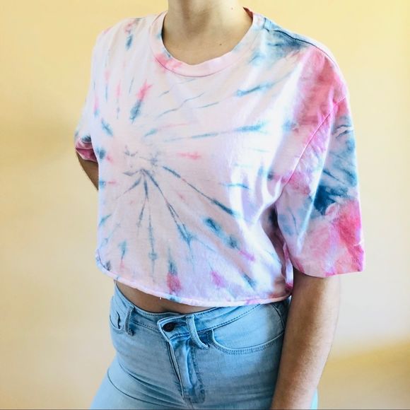 Custom tie dye Women's Crop Top | S/M - Picture 2 of 4